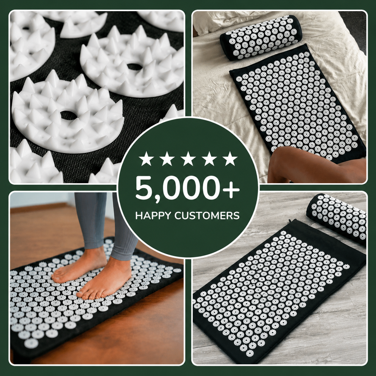 Releef™ Acupressure Massage Mat and Pillow