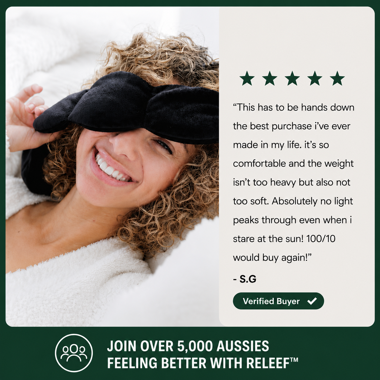 Releef™ Weighted Eye Mask