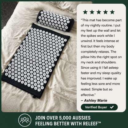 Releef™ Acupressure Massage Mat and Pillow